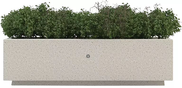 Pflanzbehälter DEMETRA aus rekonstituiertem Marmor, in botticino