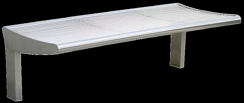 Sitzbank CARPI ohne Rückenlehne, Breite 1200 mm
