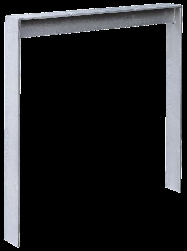 Anlehnbügel CALVI zum Aufdübeln bei - 200 mm, feuerverzinkt