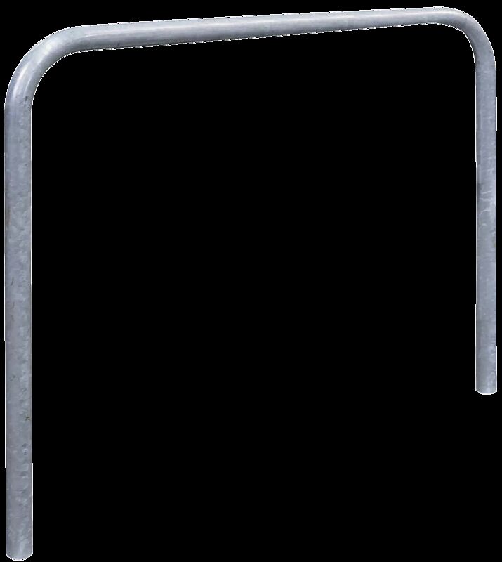 Anlehnbügel FLORIDA ohne Quersteg, zum Einbetonieren, Breite 1200 mm, feuerverzinkt