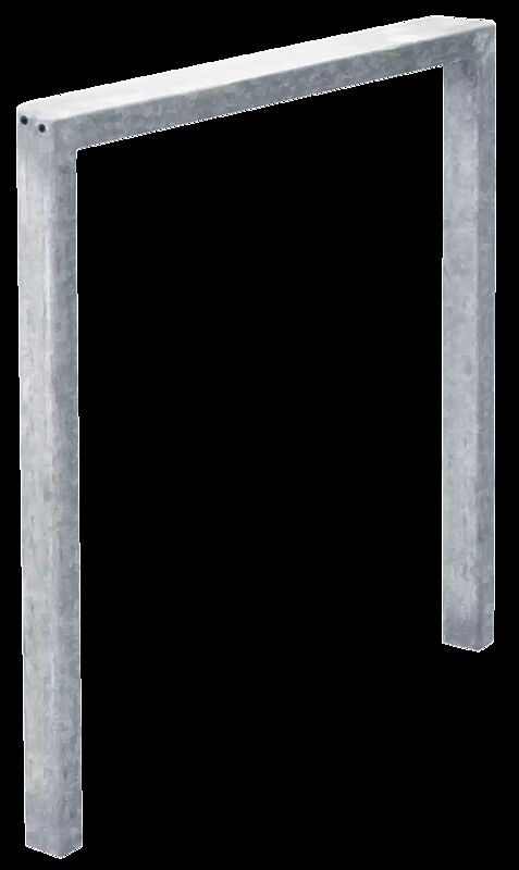 Anlehnbügel ELGIN ohne Quersteg, zum Einbetonieren, Breite 850 mm, feuerverzinkt
