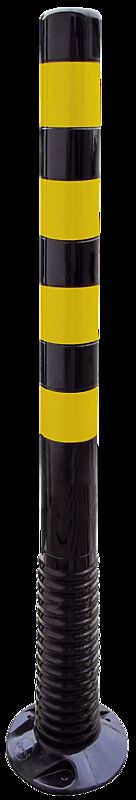 Leitpfosten AGIL, schwarz-gelb, Höhe 1000 mm