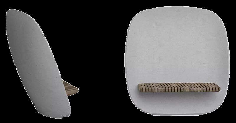 Sitzbank SATELLITE mit Robinienholzbelattung