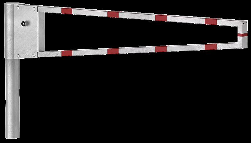 Wegesperre RAAHE, Sperrbreite 2,0 m, feuerverzinkt mit roten Reflexstreifen 