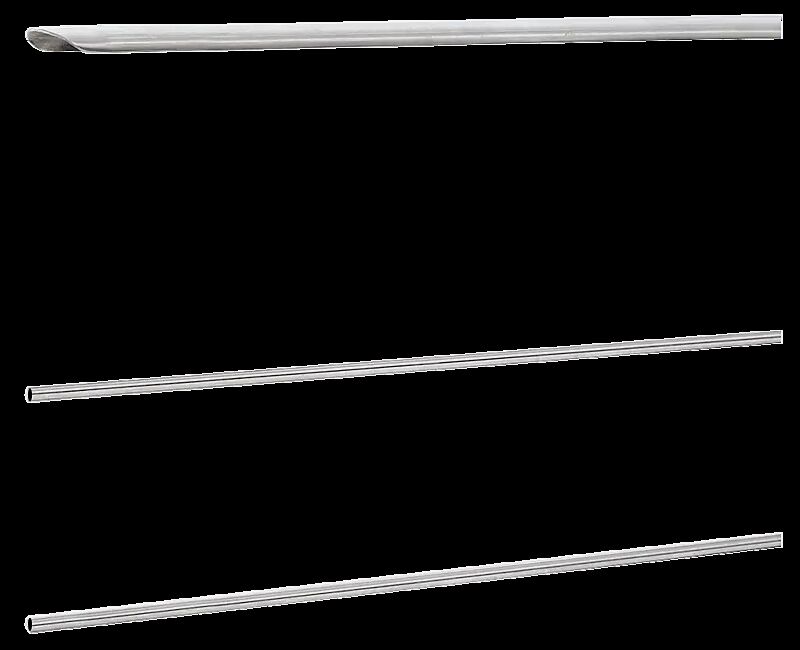 Verbindungsrohre mit Handlauf für Anfangs- / Endpoller EVEOLE, Edelstahl