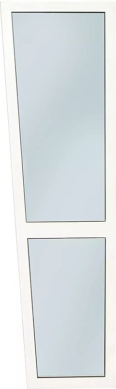 Seitenteil Typ SM für Aluminium-Vordach, nach unten schmal zulaufend