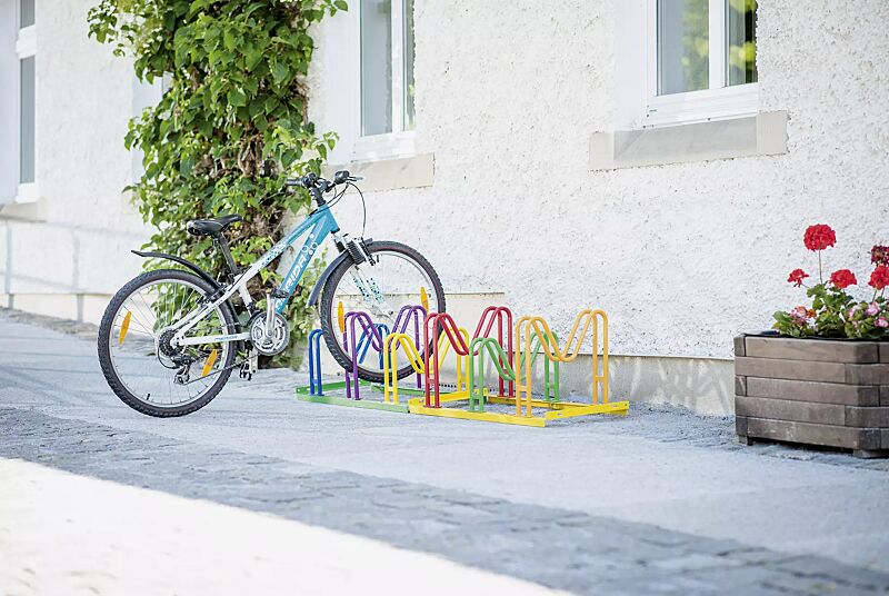 Kinderfahrradständer MARYLAND, 6 Stellplätze, pulverbeschichtet