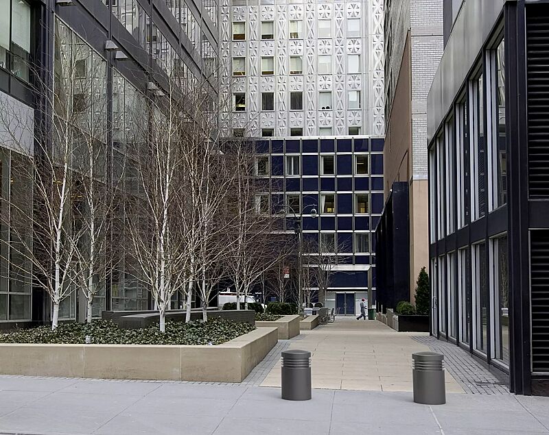 Abwehrpoller ESCALIS, in RAL 7016 anthrazitgrau