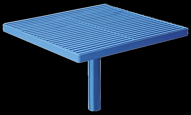 Sitz PIXEL CITÉ, 1 Segment, Stahlteile in RAL 5015 himmelblau