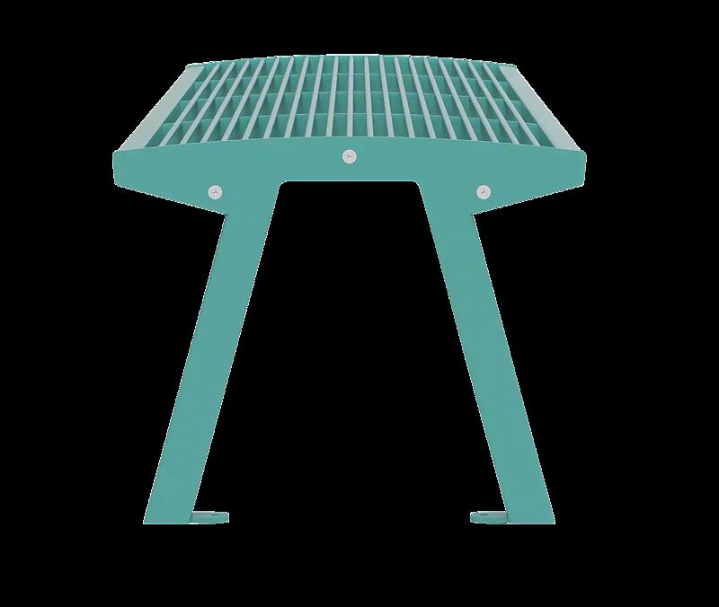 Sitzbank NOALE ohne Rückenlehne, in RAL 5021 wasserblau