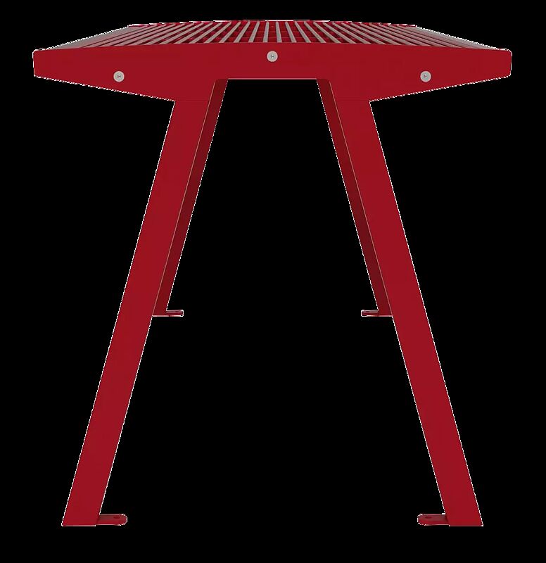 Tisch NOALE, in RAL 3000 feuerrot