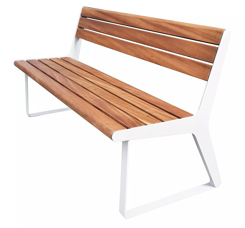 Sitzbank FLOWING mit Rückenlehne