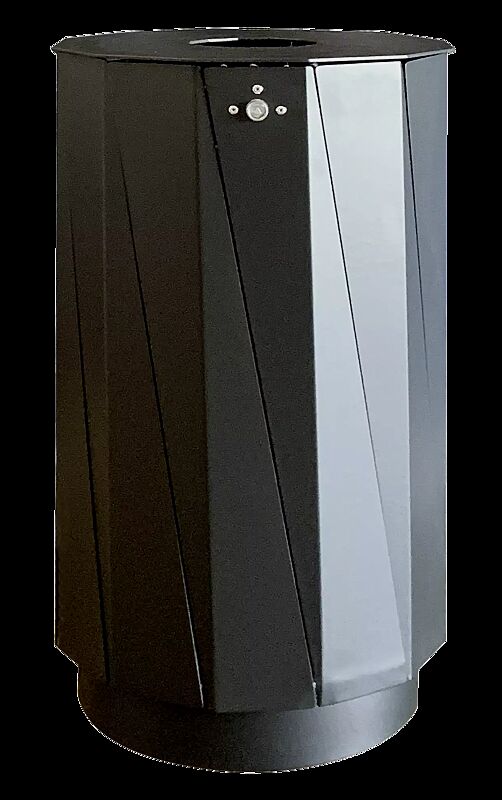 Abfallbehälter TENBY, 60 Liter, in RAL 7016 anthrazitgrau