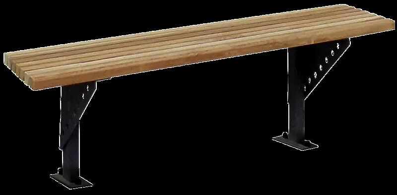 Sitzbank ARES zum Aufdübeln bei +/- 0 mm, in RAL 7021 schwarzgrau