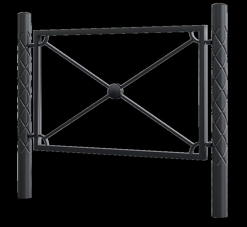 Geländersystem STRIUM CAPITAN mit Rundkopf, in RAL 7024 graphitgrau