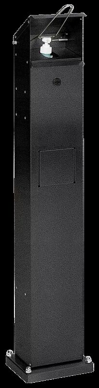 Handdesinfektionsspender NEATDES mit Behälter, zum Aufdübeln, in antik-silber