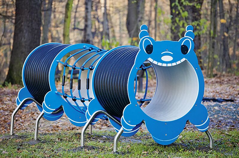 Spieltunnel ROSALIE in RAL 5015 himmelblau