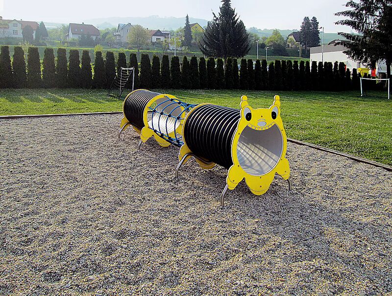 Spieltunnel ROSALIE in RAL 1023 verkehrsgelb