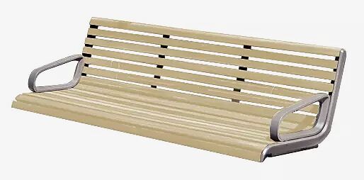 Mauerauflage PORT mit Rückenlehne und seitlichen Armlehnen, Breite 1820 mm, mit Robinienholzbelattung