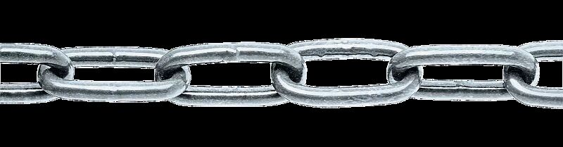 Absperrkette aus Stahl, feuerverzinkt
