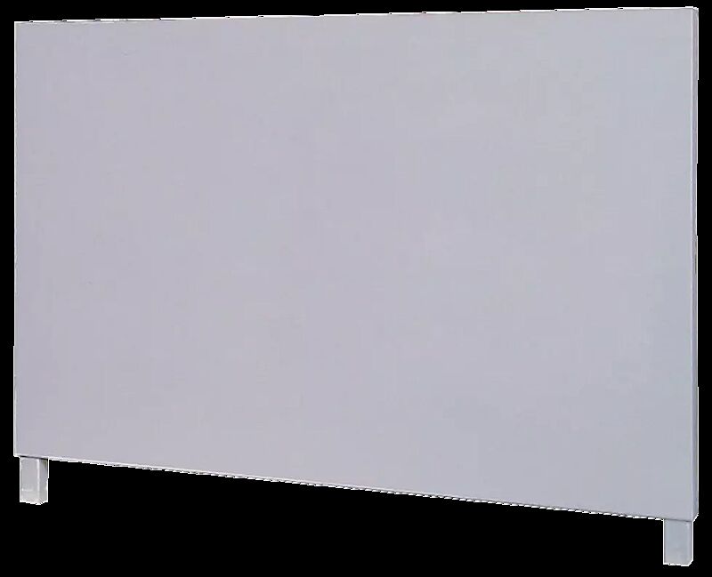 Leit- und Orientierungsstele GUIDE, Querformat, Aluminiumverbundplatten in Edelstahloptik