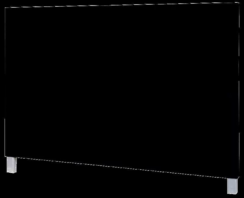 Leit- und Orientierungsstele GUIDE, Querformat, Aluminiumverbundplatten in RAL 9005 tiefschwarz