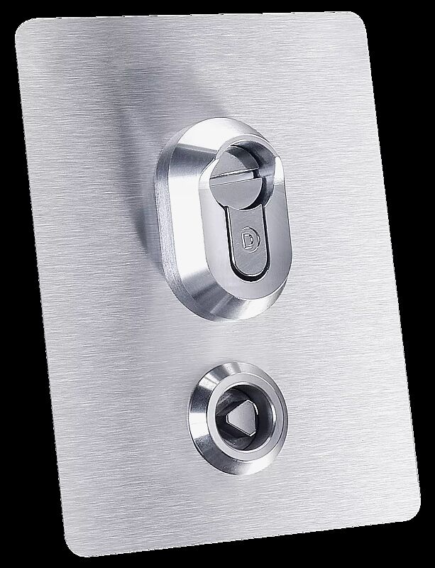 Zentrales Verschlusssystem beider Einwurfdeckel