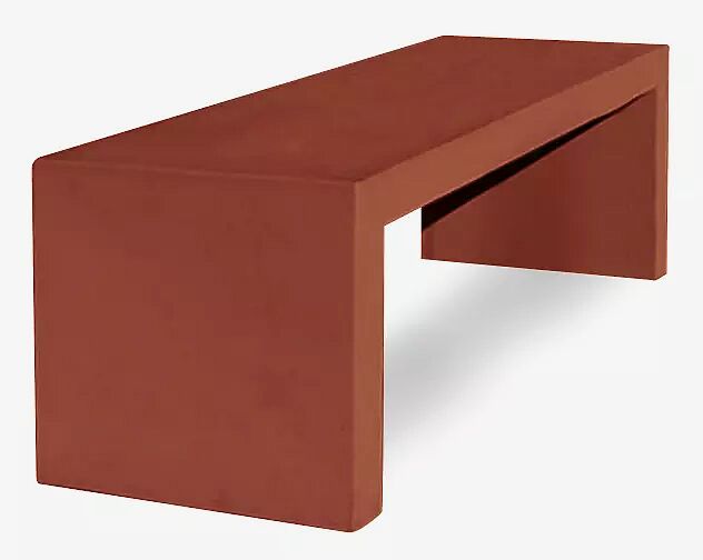 Tisch ANDROMEDA, Beton mit Acrylbeschichtung in ziegelrot - 8