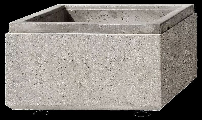 Pflanzbehälter SQUARE, 230 Liter,  in sand