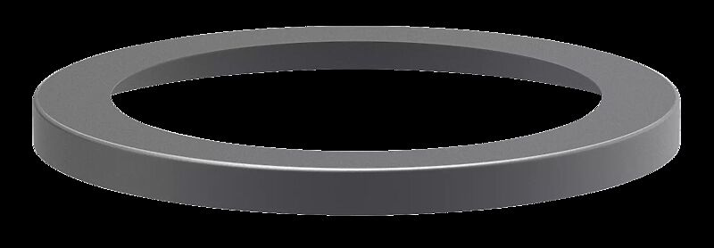 Zierring aus Edelstahl, pulverbeschichtet in RAL 7016 anthrazitgrau