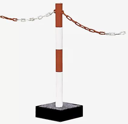 Schwerer Kettenständer KURIK mit Stahlblechfuß, ohne Tragegriff