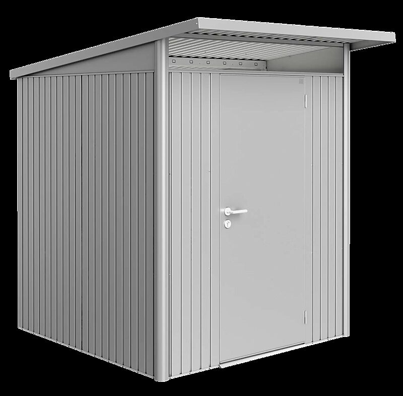 Gerätehaus AVANTGARDE®, Größe 1, in silber-metallic, mit Einflügeltür