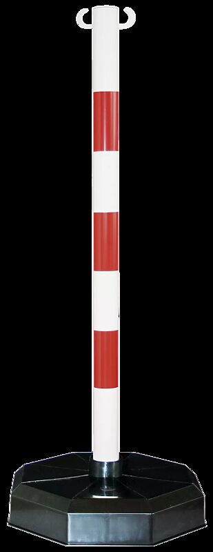 Mobiler Kettenständer ARGOL in rot / weiß