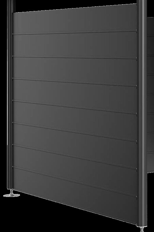 Seitenwand für Gerätehaus HighLine® - Modell 4, dunkelgrau-metallic