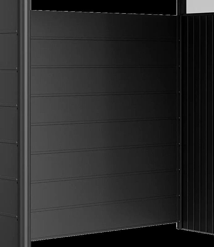 Rückwand für Gerätehaus HighLine® - Modell 2-5, dunkelgrau-metallic