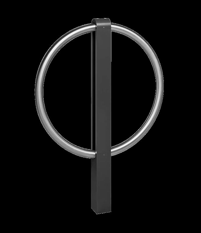 Anlehnbügel BARR zum Einbetonieren, mit Rundkopf