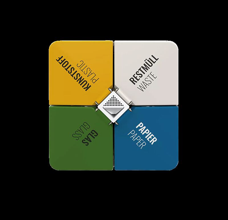 Abfallbehälter GECKO mit Ascher