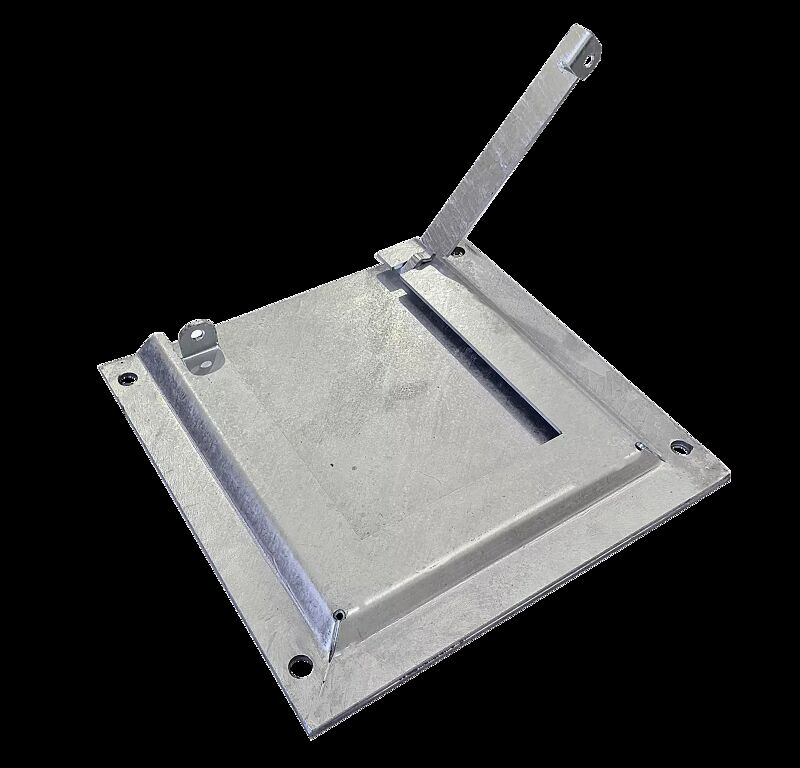 Detail: Grundplatte zur temporären Aufstellung