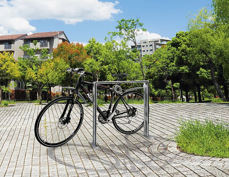 Anlehnbügel UTAH PROTECT zum Aufdübeln, feuerverzinkt