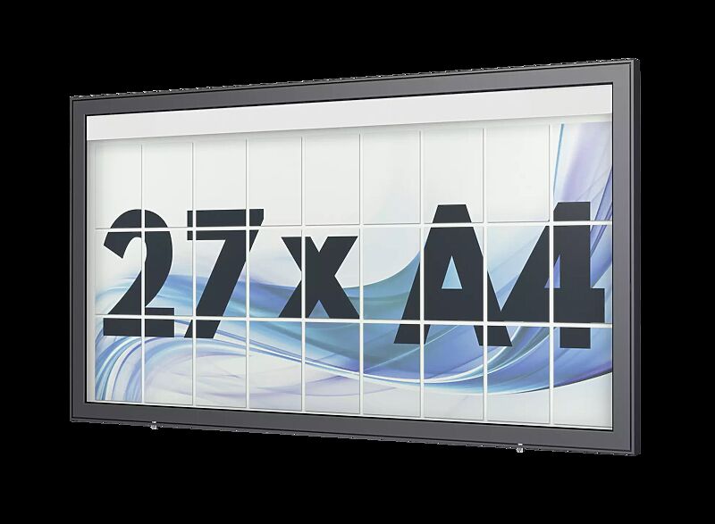 Schaukasten LIMOGES zur Wandbefestigung, für 27 x DIN A4, in DB 703 eisenglimmer