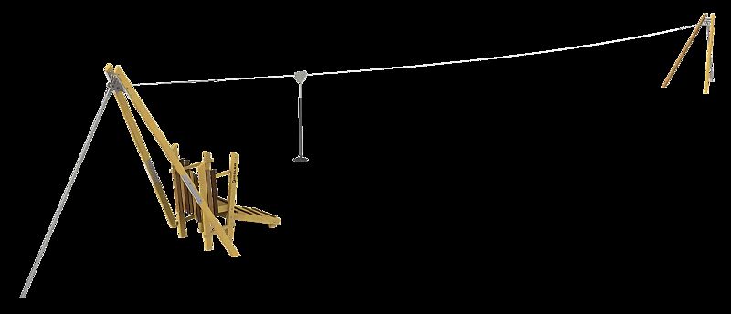 Seilbahn JORUN mit Startplattform