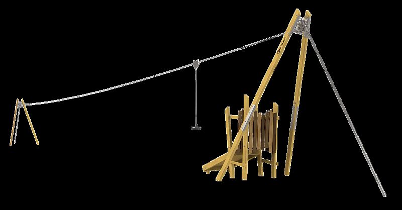 Seilbahn JORUN mit Startplattform