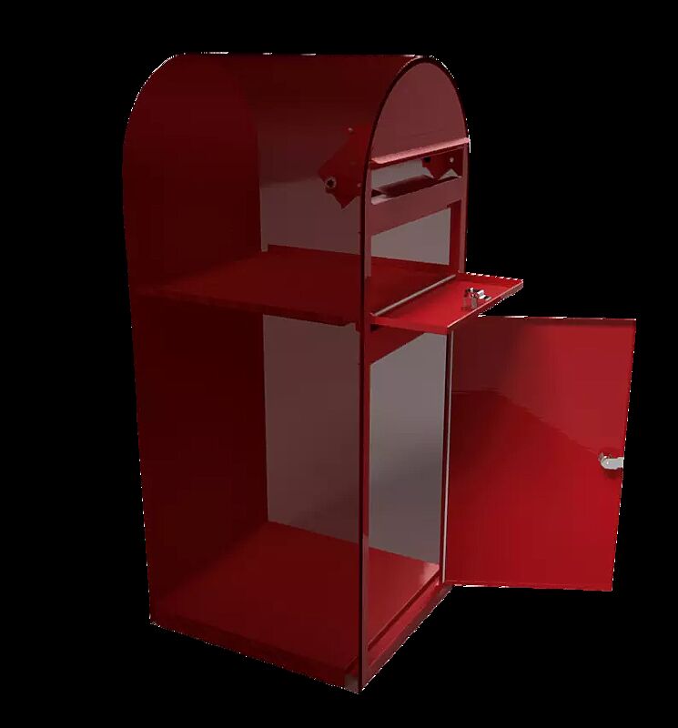 Brief- und Paketkasten BOBI CARGO zur Wandbefestigung, in RAL 3001 signalrot