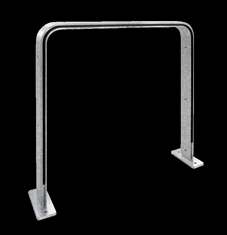 Anlehnbügel TAMPA PROTECT zum Aufdübeln, feuerverzinkt