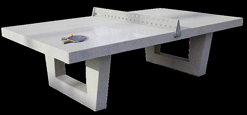 Tischtennisplatte POKE mit offenen Füßen, im Turniermaß