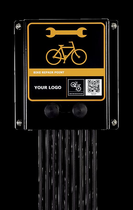 Servicestation ASSIST LIGHT, thermoplastbeschichtet in RAL 9005 tiefschwarz