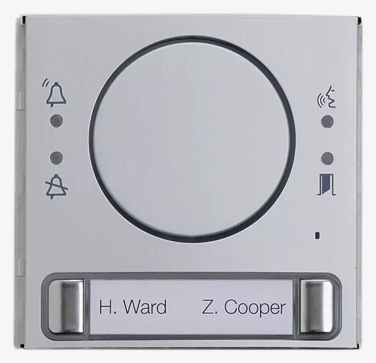 Modulare Außenstation LAURIS, Audiomodul mit Statusanzeige, mit 2 Klingeltaster, inklusive Abdeckung