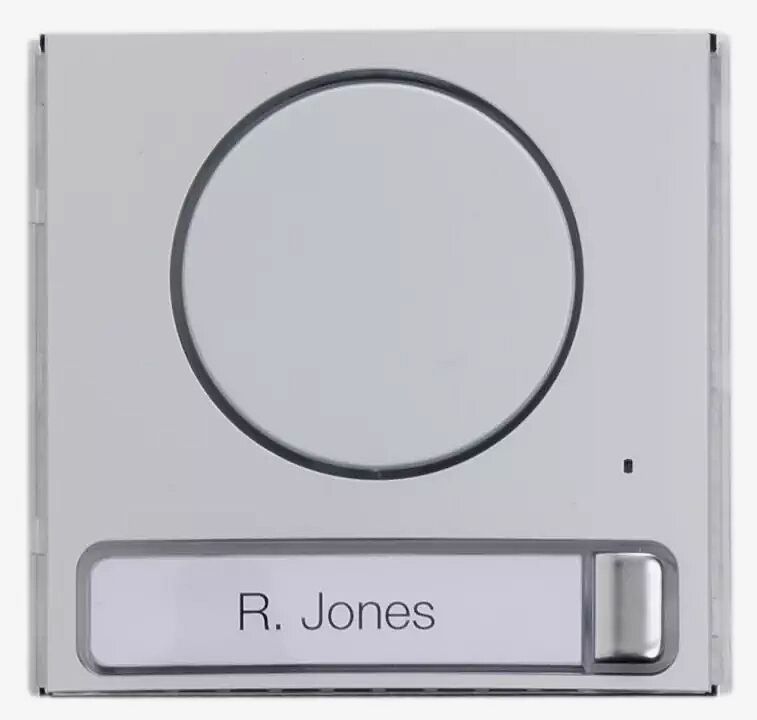 Modulare Außenstation LAURIS, Audiomodul mit Statusanzeige, mit 1 Klingeltaster, inklusive Abdeckung