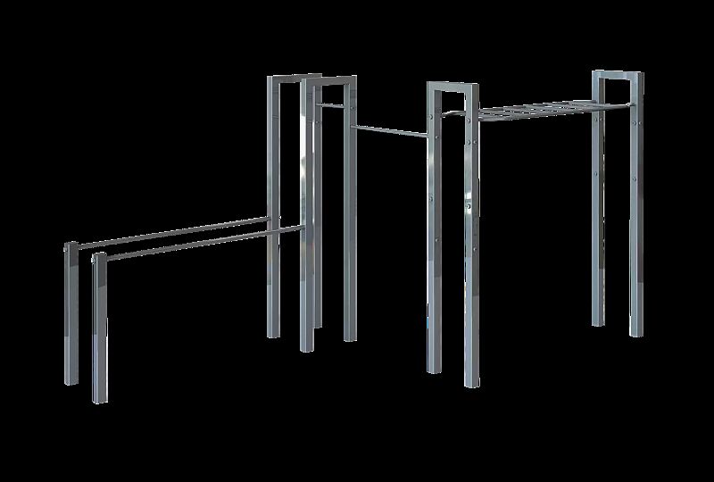 Calisthenics-Anlage XS-FELD, Ausführung Basic, Serie BARFORZ