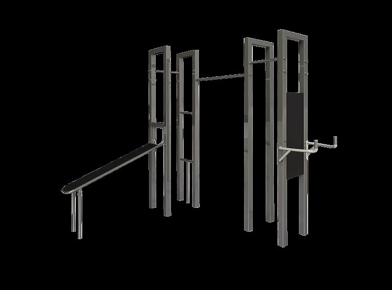 Calisthenics-Anlage XS-FELD, Ausführung Abs, Serie BARFORZ